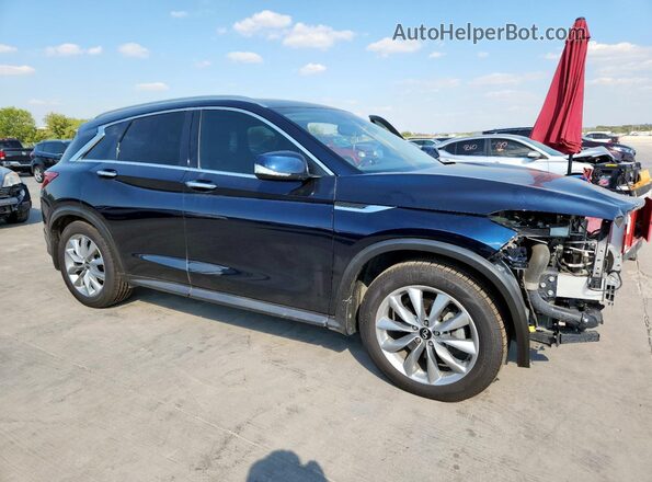 3PCAJ5M14LF113571 2020 INFINITI QX50 Blue Передня права чверть
