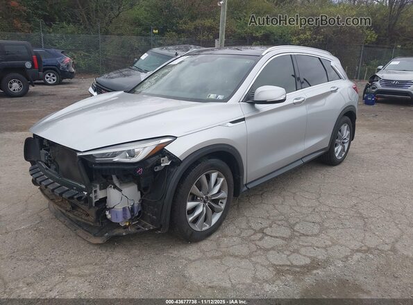 3PCAJ5M14LF121587 2020 INFINITI QX50 Silver Vista tres cuartos delantera izquierda