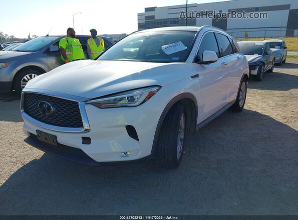 3PCAJ5M16LF100563 2020 INFINITI QX50 White Передня ліва чверть
