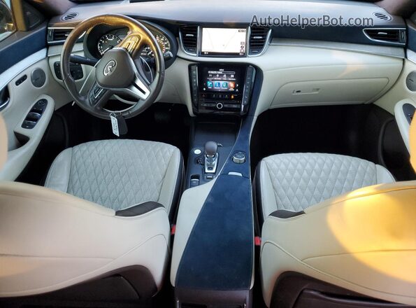 3PCAJ5M1XLF100680 2020 INFINITI QX50 Коричневый Вид панели приборов