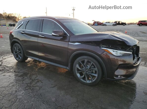 3PCAJ5M1XLF100680 2020 INFINITI QX50 Коричневый Передняя правая четверть
