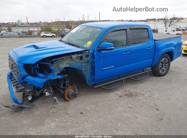 3TMCZ5AN8LM358863 2020 TOYOTA TACOMA Blue Vista tres cuartos delantera izquierda