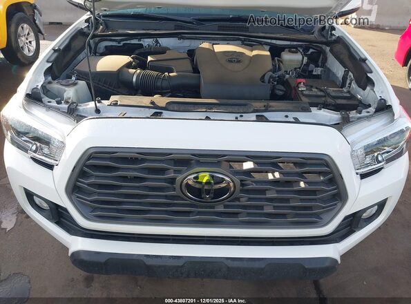3TMCZ5AN8MM409800 2021 TOYOTA TACOMA White Вид ззаду