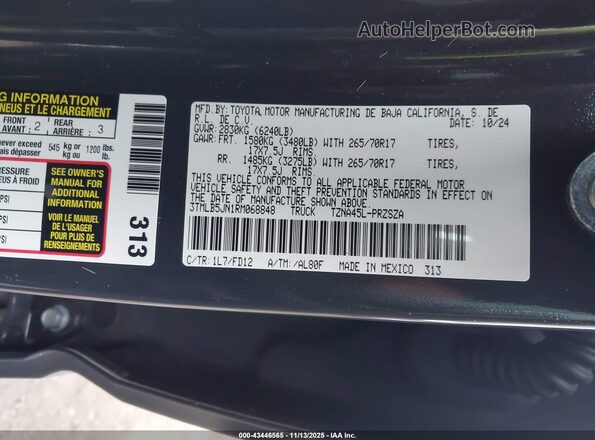 3TMLB5JN1RM068848 2024 TOYOTA TACOMA Gray Engine compartment view