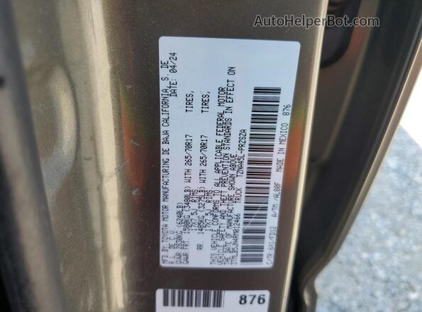 3TMLB5JN4RM012466 2024 TOYOTA LE Gray 