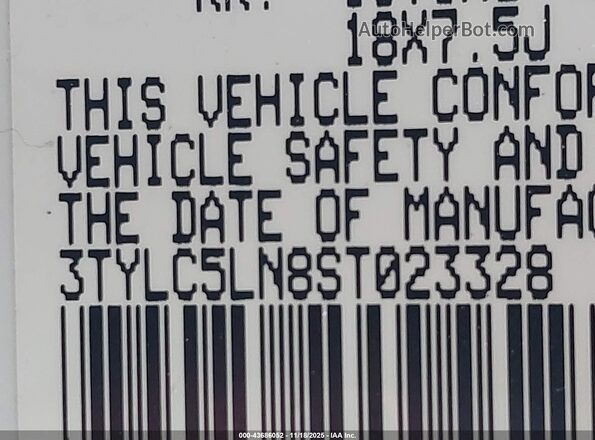 3TYLC5LN8ST023328 2025 TOYOTA TACOMA HYBRID White Widok komory silnika