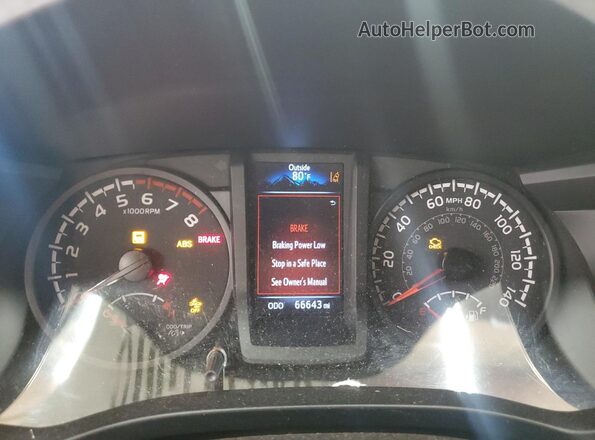 3TYRX5GN4PT074261 2023 TOYOTA TACOMA White Вид щитка приладів