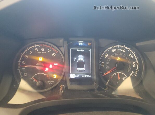 3TYRX5GN6NT060472 2022 TOYOTA TACOMA White Widok zestawu wskaźników
