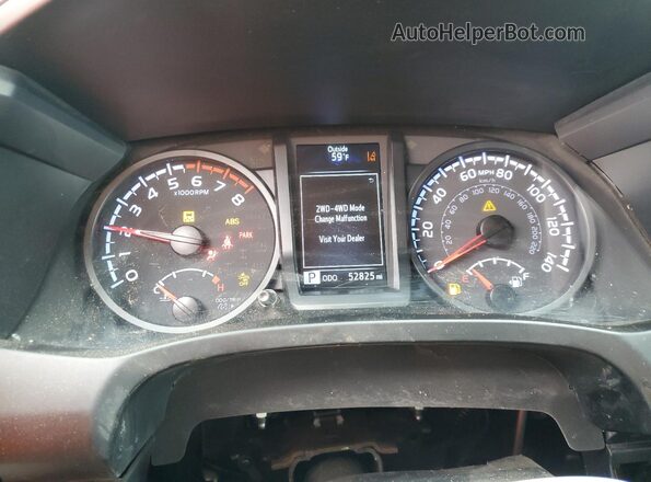 3TYSX5EN8NT016817 2022 TOYOTA TACOMA Серый Вид щитка приборов