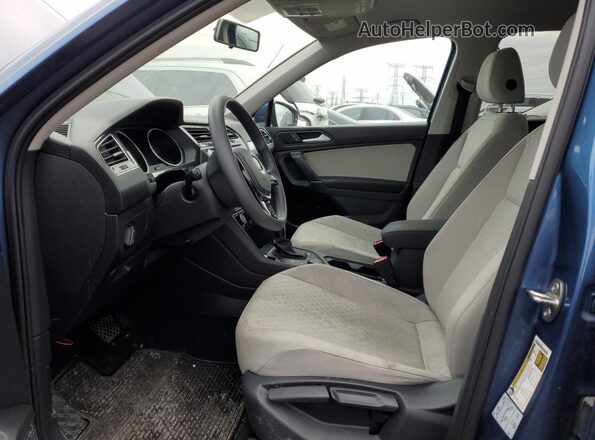 3VV0B7AX0LM166729 2020 VOLKSWAGEN TIGUAN Blue წინა სალონის ხედი