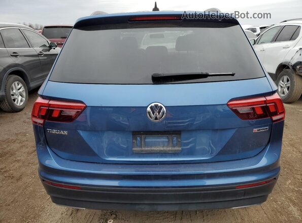 3VV0B7AX0LM166729 2020 VOLKSWAGEN TIGUAN Blue უკანა ხედი