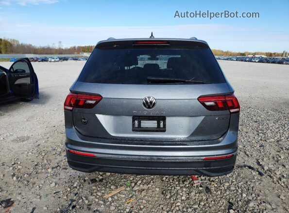3VV0B7AX5NM123765 2022 VOLKSWAGEN TIGUAN Gray Rear view