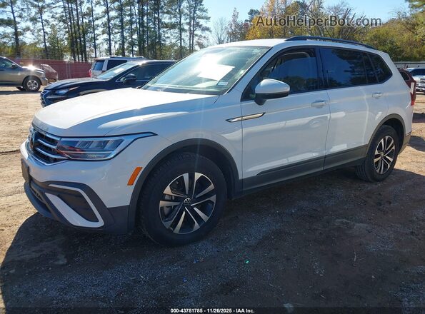 3VV1B7AX1NM015454 2022 VOLKSWAGEN TIGUAN White Առջևի ձախ երեք քառորդ տեսարան