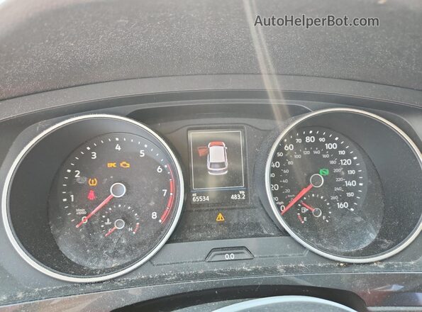 3VV1B7AX9LM102757 2020 VOLKSWAGEN TIGUAN Silver Սարքավորումների վահանակի տեսք
