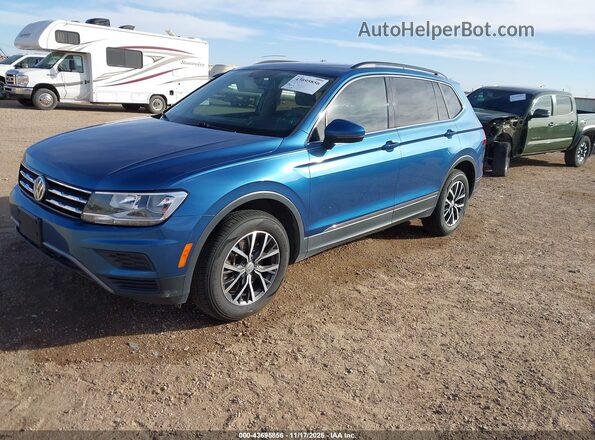 3VV2B7AX0LM137367 2020 VOLKSWAGEN TIGUAN Синий Передняя левая четверть