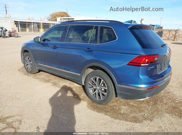 3VV2B7AX0LM137367 2020 VOLKSWAGEN TIGUAN Синий Задняя левая четверть