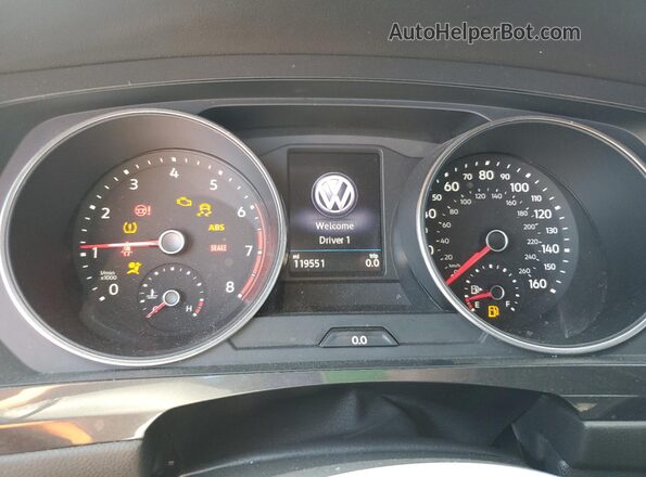 3VV2B7AX3LM162795 2020 VOLKSWAGEN TIGUAN Gray Widok zestawu wskaźników