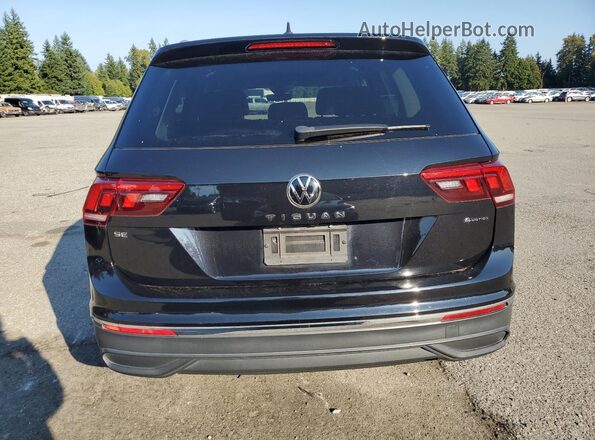 3VV2B7AX4NM019423 2022 VOLKSWAGEN TIGUAN Black Widok z tyłu