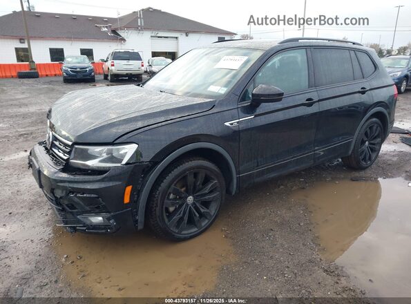 3VV2B7AX7MM083843 2021 VOLKSWAGEN TIGUAN Black Առջևի ձախ երեք քառորդ տեսարան
