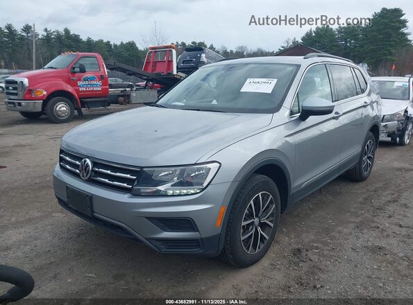 3VV2B7AX8MM131978 2021 VOLKSWAGEN TIGUAN Silver Առջևի ձախ երեք քառորդ տեսարան