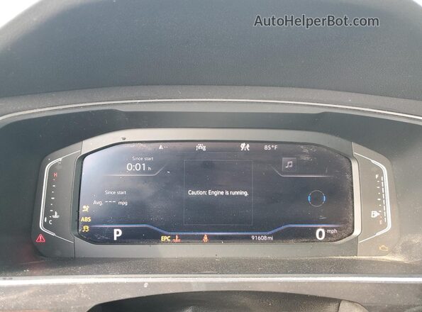 3VV2B7AX9LM076567 2020 VOLKSWAGEN TIGUAN White ხელსაწყოთა პანელის ხედი
