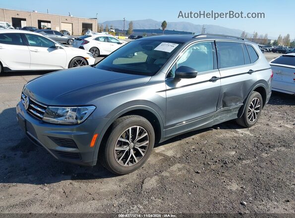 3VV3B7AX2MM140034 2021 VOLKSWAGEN TIGUAN Gray Առջևի ձախ երեք քառորդ տեսարան