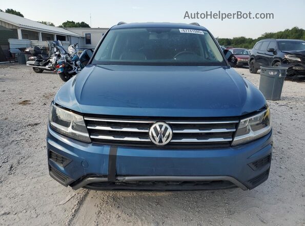 3VV3B7AX3LM042953 2020 VOLKSWAGEN TIGUAN Blue Front view