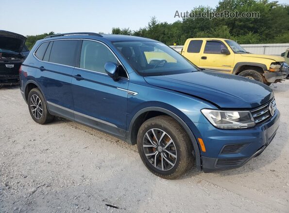 3VV3B7AX3LM042953 2020 VOLKSWAGEN TIGUAN Blue Front right