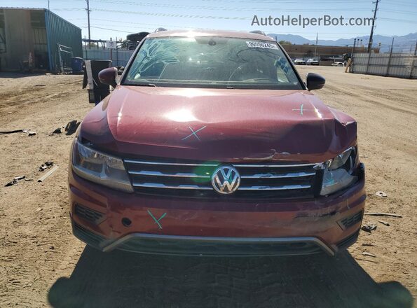 3VV3B7AX5JM040974 2018 VOLKSWAGEN TIGUAN Red Widok z przodu