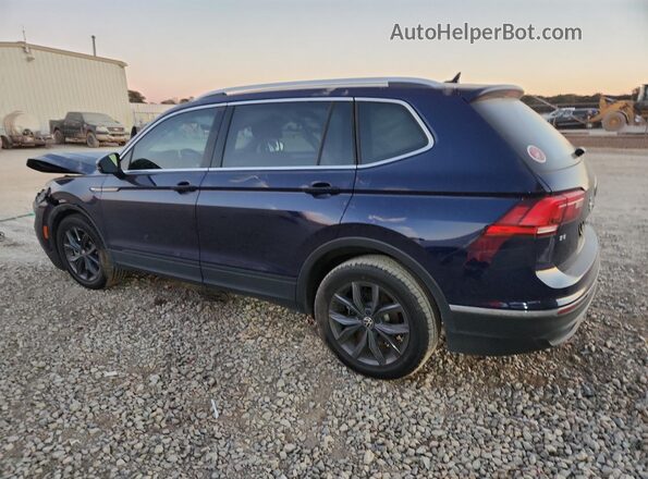 3VV3B7AX7NM149426 2022 VOLKSWAGEN TIGUAN Blue უკანა მარცხენა