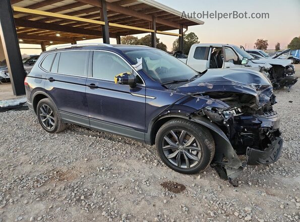 3VV3B7AX7NM149426 2022 VOLKSWAGEN TIGUAN Blue წინა მარჯვენა