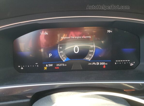 3VV3B7AX8RM186314 2024 VOLKSWAGEN TIGUAN Black Instrument cluster view