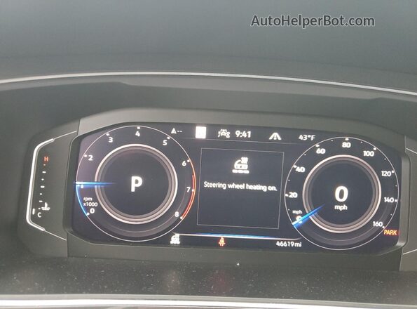 3VV4B7AX0NM012803 2022 VOLKSWAGEN TIGUAN White Widok zestawu wskaźników