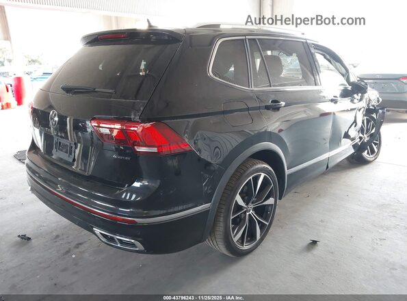 3VV4B7AX5NM108698 2022 VOLKSWAGEN TIGUAN Черный Задняя правая четверть