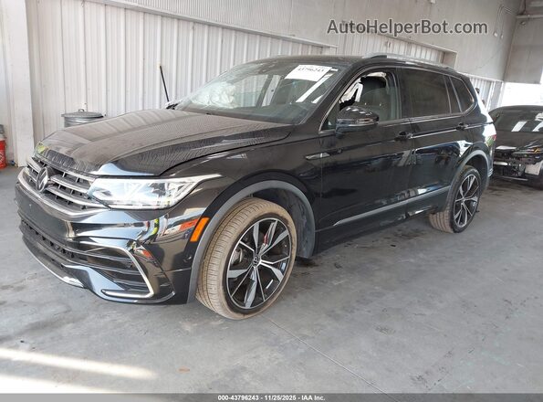 3VV4B7AX5NM108698 2022 VOLKSWAGEN TIGUAN Черный Передняя левая четверть