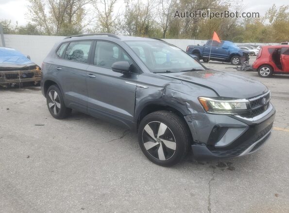 3VV8X7B2XRM041852 2024 VOLKSWAGEN TAOS Серый Передняя правая четверть