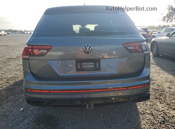 3VVCB7AX1NM097677 2022 VOLKSWAGEN TIGUAN Gray Rear view