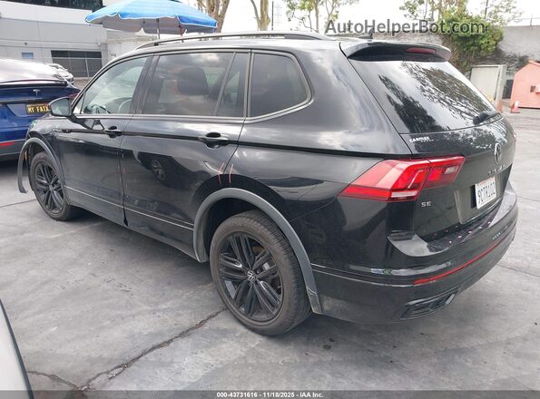 3VVCB7AX6NM127675 2022 VOLKSWAGEN TIGUAN Черный Задняя левая четверть