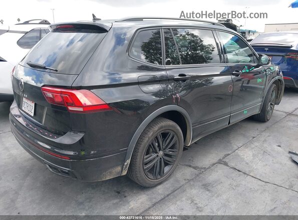 3VVCB7AX6NM127675 2022 VOLKSWAGEN TIGUAN Черный Задняя правая четверть