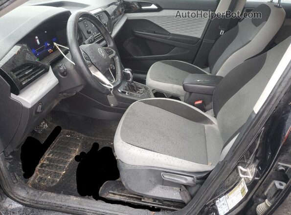 3VVDX7B2XNM017883 2022 VOLKSWAGEN TAOS Black Front interior view