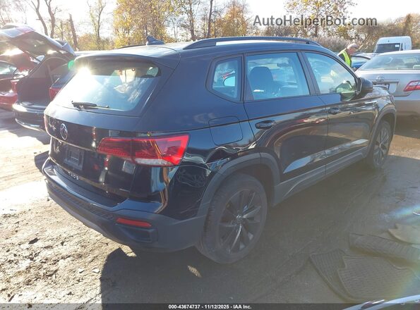3VVDX7B2XNM049149 2022 VOLKSWAGEN TAOS Черный Задняя правая четверть