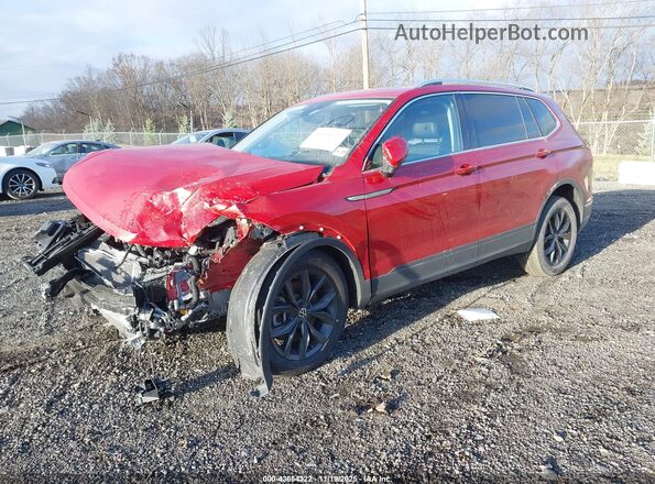 3VVMB7AX6RM061803 2024 VOLKSWAGEN TIGUAN Red წინა მარცხენა ხედი სამი მეოთხედიდან