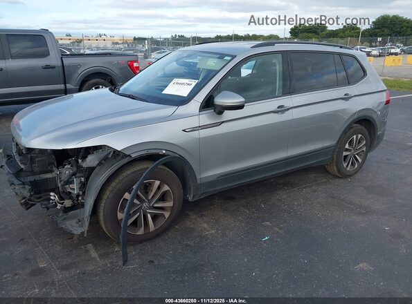 3VVRB7AX2PM054656 2023 VOLKSWAGEN TIGUAN Gray წინა მარცხენა ხედი სამი მეოთხედიდან