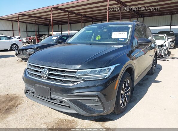 3VVRB7AX7RM205672 2024 VOLKSWAGEN TIGUAN Black Առջևի ձախ երեք քառորդ տեսարան