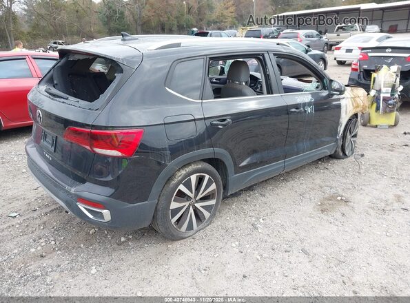 3VVRX7B2XNM059671 2022 VOLKSWAGEN TAOS Черный Задняя правая четверть