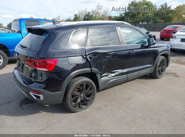 3VVTX7B24NM069568 2022 VOLKSWAGEN TAOS Черный Задняя правая четверть