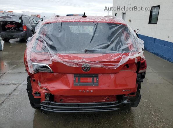 3VVUX7B23RM044333 2024 VOLKSWAGEN TAOS Red უკანა ხედი