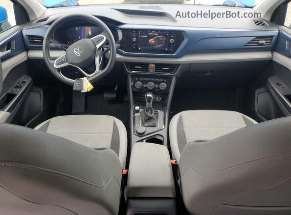 3VVUX7B2XRM074381 2024 VOLKSWAGEN TAOS Blue Առջևի վահանակի տեսք