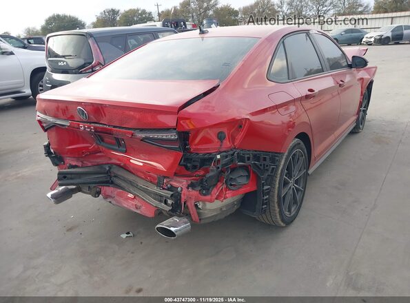 3VW2T7BUXSM035022 2025 VOLKSWAGEN JETTA Red უკანა მარჯვენა