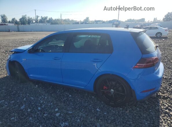 3VW6T7AU9MM006438 2021 VOLKSWAGEN GTI Blue უკანა მარცხენა